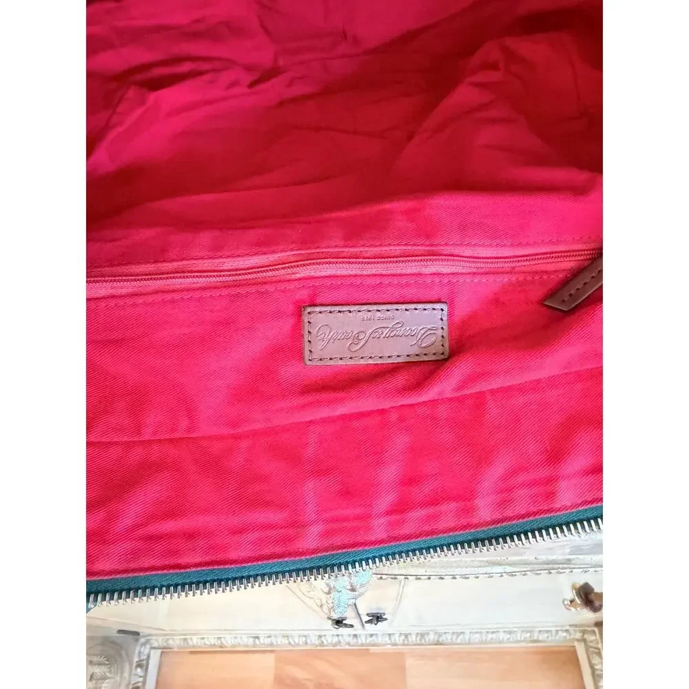 XL Dooney and Bourke Valerie green pebble tote shoulder bag